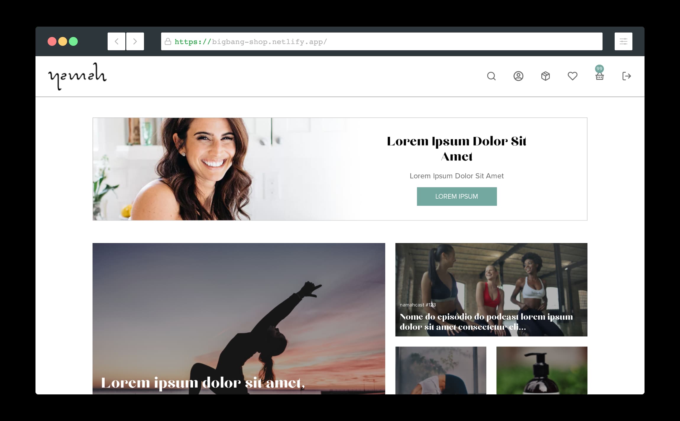 namah E-commerce website